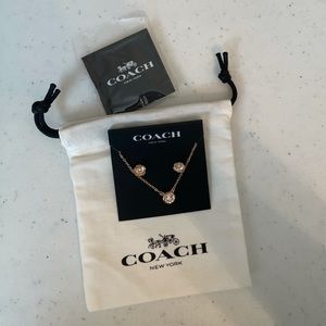 FINAL CHANCE! Coach Necklace and Earring Set